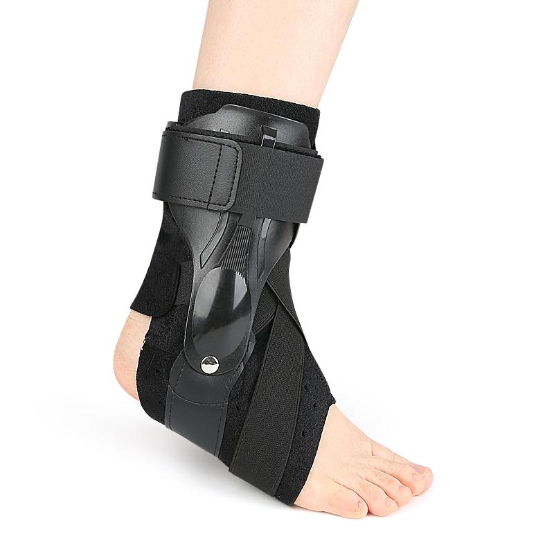 Sports Compression Breathable Adjustable Ankle Brace Men Women Outdoor Fitness Basketball Support Dual-Strut Stabilization