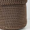 Handmade Cotton Rope Storage Basket Folding Space Saving Wall Hanging Storage Basket Round Sundries Organizer Closet Organizer