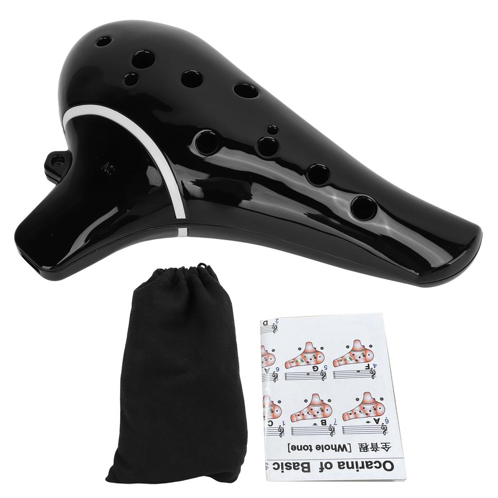 Ocarina 12 Holes AC Alto C Key Portable Wind Instrument for Professional Beginner