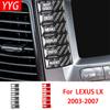 Наклейки из углеродного волокна для Lexus LX для Toyota Land Cruiser 2003-2007 Аксессуары для интерьера автомобиля Отделка кнопок центральной консоли