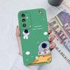 Милые чехлы с астронавтами для Samsung Galaxy A02 A03 A04 A12 A13 A14 A31 A51 A71 M54, квадратная жидкая силиконовая задняя крышка для Samsung Galaxy, бампер Fundas