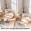Portable Sealed Bread Storage Box Dust-proof Moisture-proof Easy To Clean Double-sided Opening Cover Transparent Bread Box