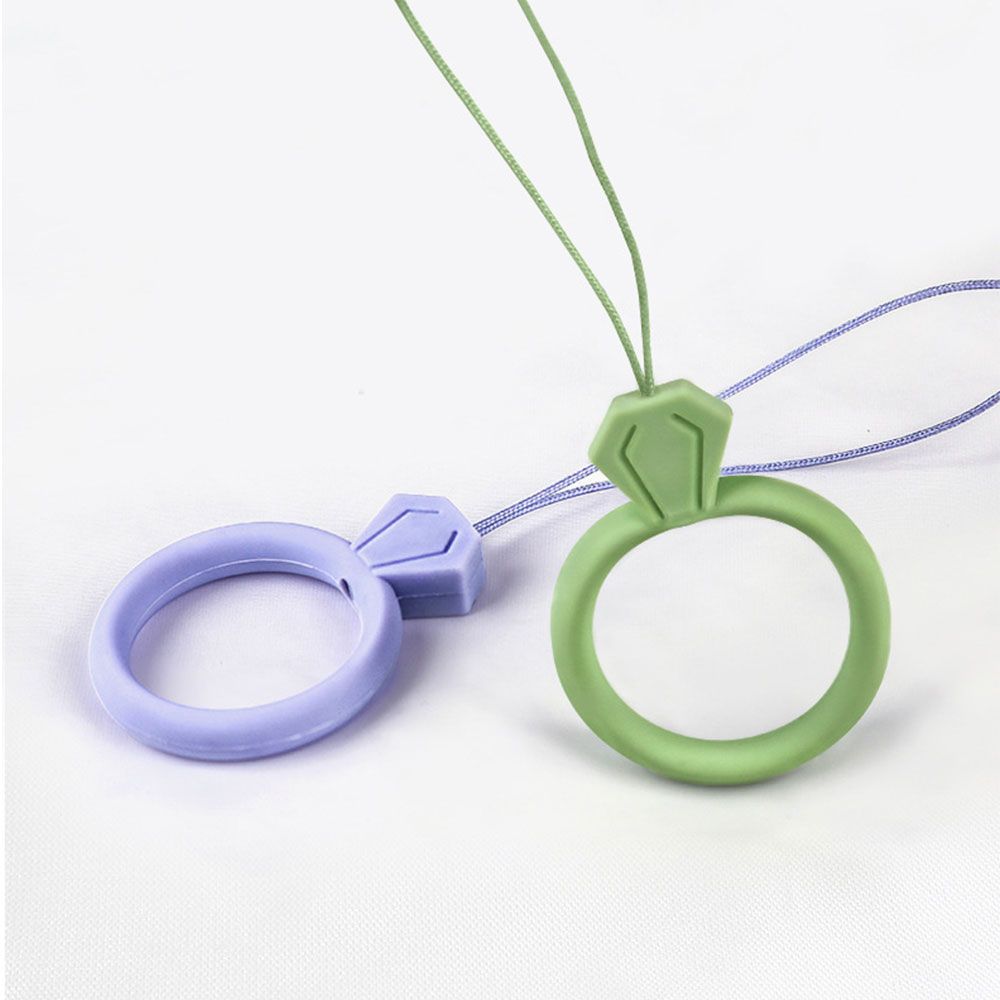 Anti-lost Soft Rubber Keys Phones Strap Mobile Phone Lanyard Silicone Ring Pendant Ring Strap