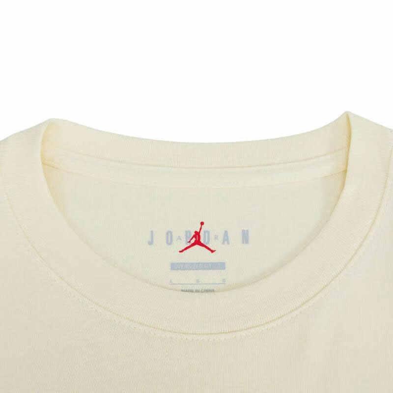 Мужская футболка оверсайз с круглым вырезом Air Jordan 'Бежевая' FQ0359-113