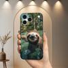Животное Смешной Ленивец Милый Чехол Для Телефона Для iPhone 17,16,15,14,13,12,11 Plus,Pro Max,XS,X,XR,SE,Mini,8,7,Мягкий Силиконовый Черный Чехол