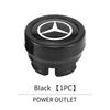 HXA1  Car Cigarette Lighter Plug Cover Decoration DustProof Cap For Mercedes Benz AMG GLE CLS GLC CLA GLA GLK W205 C300 W203 Sticker