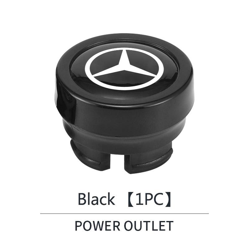 HXA1 Car Cigarette Lighter Plug Cover Decoration DustProof Cap For Mercedes Benz AMG GLE CLS GLC CLA GLA GLK W205 C300 W203 Sticker