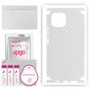 apgo Protective Skin Sticker for the Back+sides Compatible with Xiaomi Mi 11 Lite, Full Wrap Film, Foil, Vinyl - Pattern Transparent Carbon