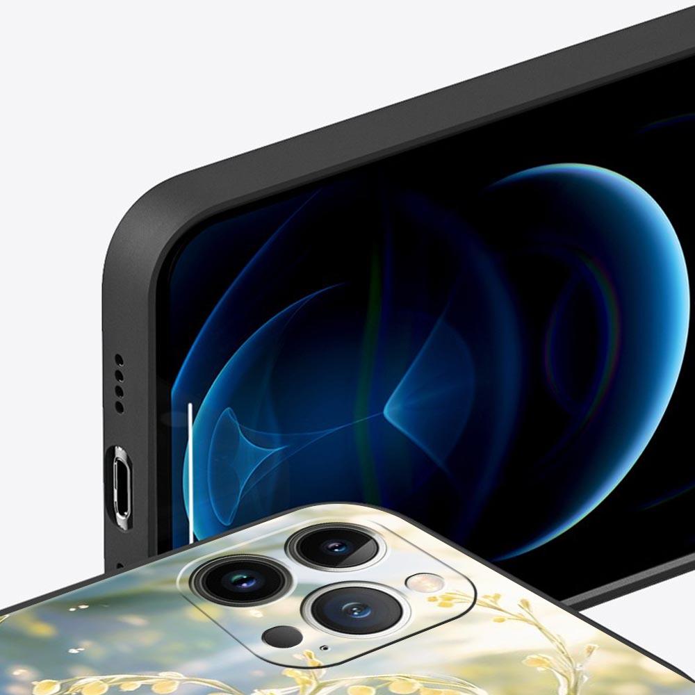 Прозрачный цветочный чехол-бампер Ландыш для iPhone 17 16 15 14 13 12 Pro Max 11 Pro Max 17 AIR Plus Мягкий ТПУ Корпус Сумки