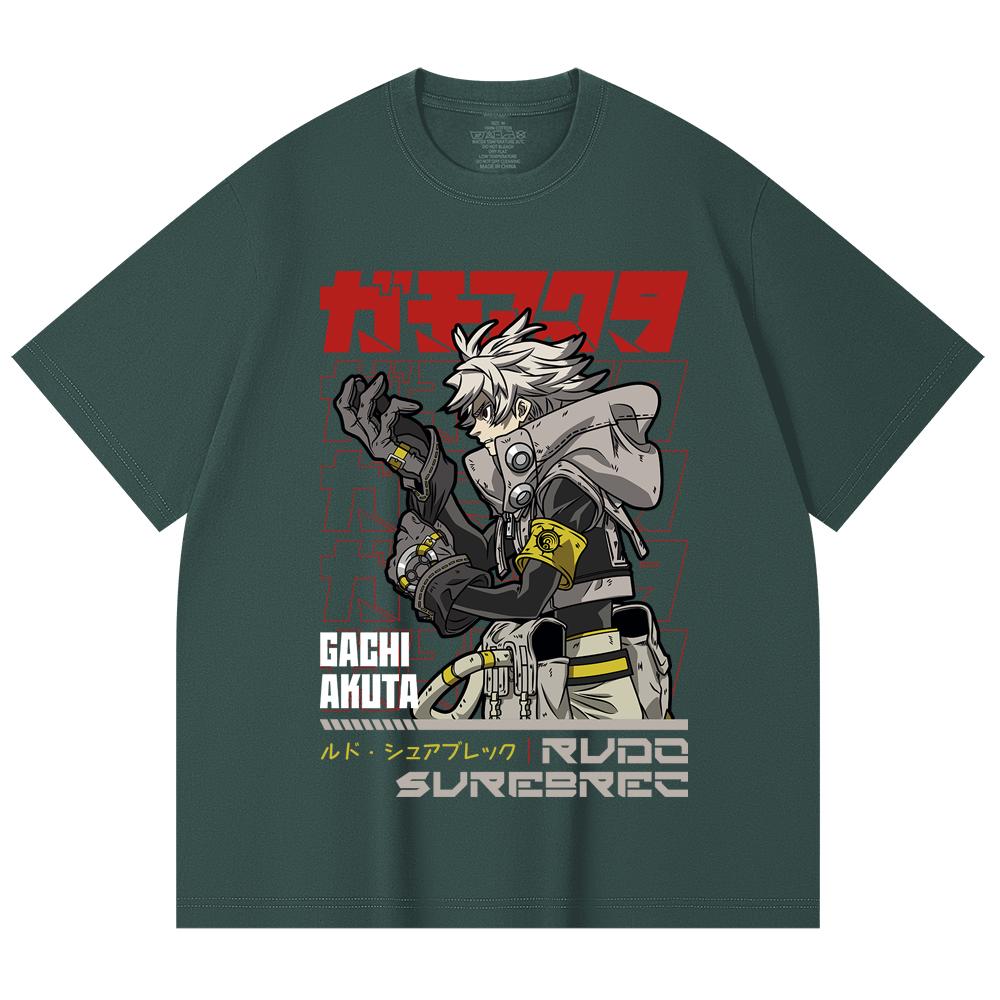 230 Gsm 100% Cotton Gachiakuta V11 Rudo Print Unisex Heavy Cotton T Shirt