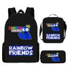Rainbow Friends Cartoon Backpack For Kids 20l Capacity Oxford Fabric Breathable And Waterproof