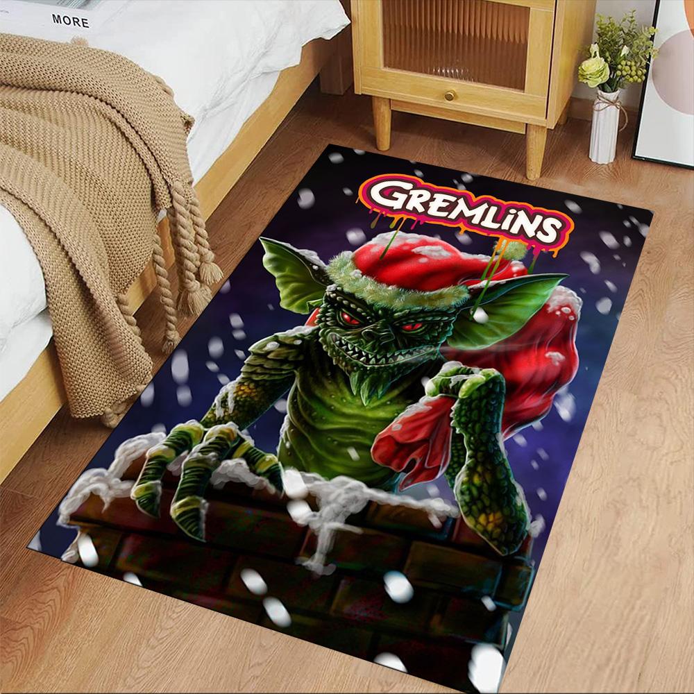 Gremlins Carpet Design for Entryway Balcony Playrooms Bedrooms Antislip Carpet Anime Office Decor Perfect Gift for Friends & Family
