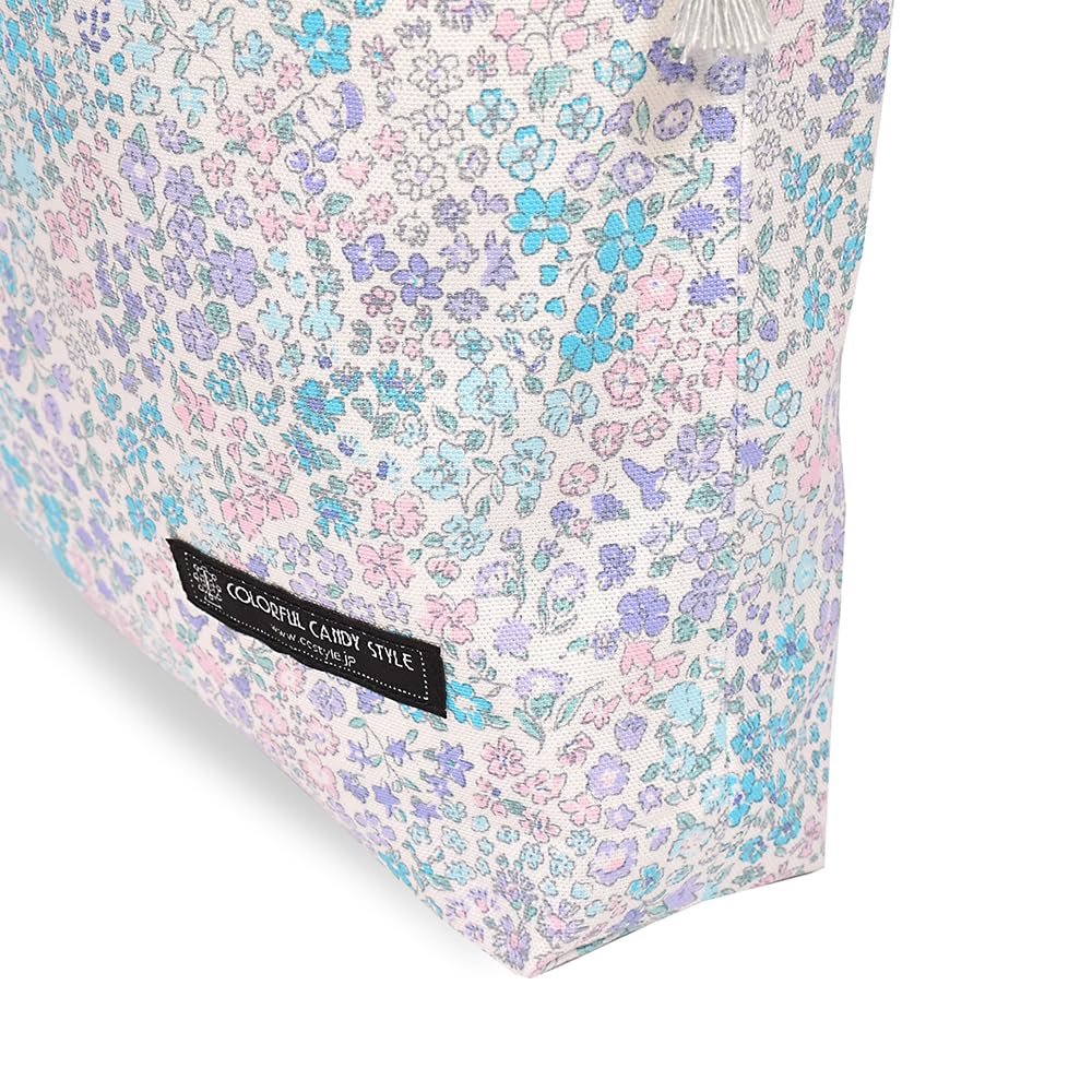 COLORFUL CANDY STYLE Large Drawstring Gym Clothes Bags Name with Handles and Floral Oasis Set of Cute for Gym Clothes Change of (with Tags) Gussets,