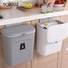 Hanging Trash Can Kitchen Large Capacity Kitchen Recycling Garbage Basket Cabinet Door Bathroom Wall Mounted Trash Bin
