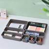 8pcs New Household Drawer Dustproof Storage Box Desk Stationery Sorting Box Kitchen Bathroom Makeup Sorting Accessories
