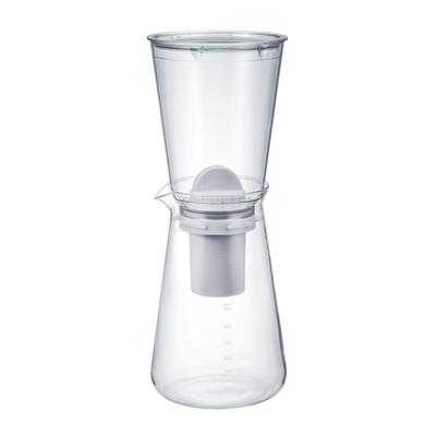 Горшок-смягчитель воды HARIO Pure Water - 700 мл, Жаропрочное стекло, с 1 картриджем с активированным углем (JNP-700-T)