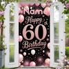 Happy 70th Birthday Door Curtain Balloon Accent Sturdy Ideal Polyester Home Decor