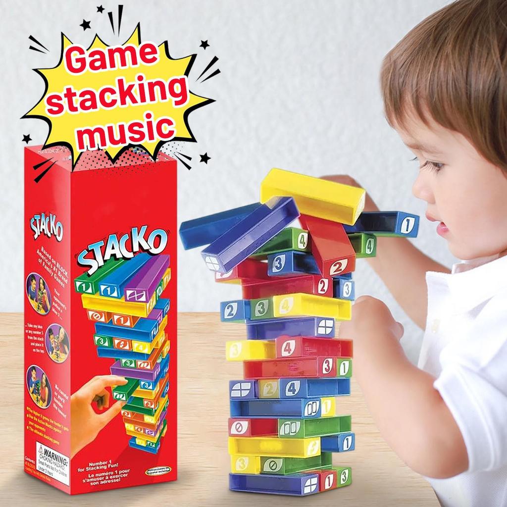 English And French Stacking Children's Educational Interactive Toys Family Parent-child Party Tabletop Game