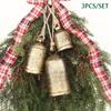 3Pcs Christmas Giant Harmony Cow Bells Large Vintage Handmade Rustic Lucky