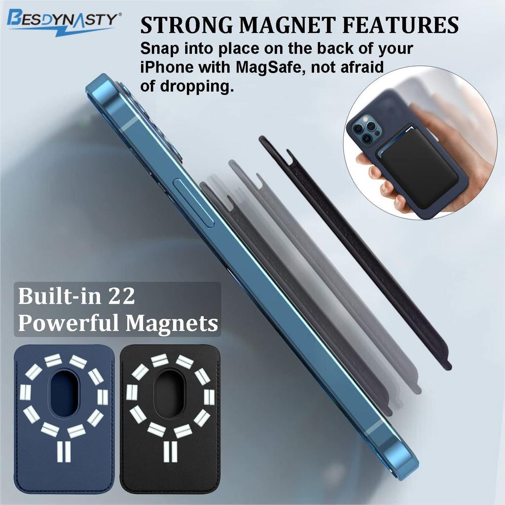 Оригинальный Магнитный Кожаный Кошелек Для Magsafe Для Apple iPhone 17 16 15 14 13 12 11 Pro Max Plus Держатель Для Карт Чехол Аксессуары