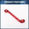 INFINAUTO Усилитель руля, Мотоциклетная перекладина, 31 см Удлинитель руля мотоцикла с ключом, Красный, 1 комплект