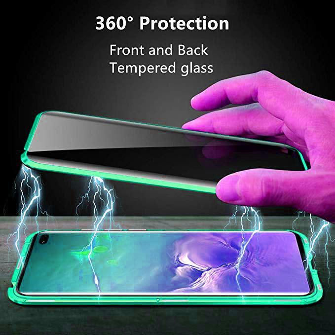 Магнитное двустороннее стекло с защитой от подглядывания для Samsung S23 S22 S21 S20 Ultra Note 20 Ultra Privacy, металлический корпус для iphone 14 13 12 11 Pro X XR XS Max