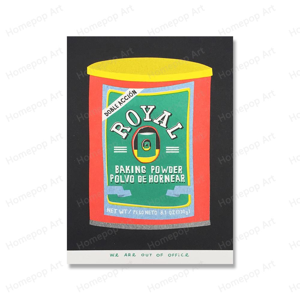 Японское ведро кокосового масла, консервированные сливы, помидоры, сардины, настенная живопись, скандинавский плакат, чай с розой, принт, картина, декор для гостиной