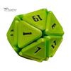 Squishable D20 Fidget Dice Portable Travel 3D Printed Dice Sensory Toy Multi-sides Gaming Dice Prop Adults Family Night Party Board Game Prop
