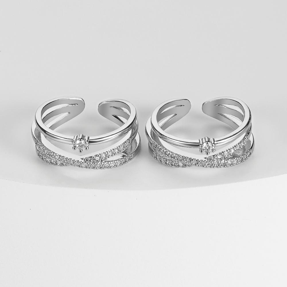 Модное одинаковое кольцо для пары, очаровательное темперированное полое кольцо, ювелирное изделие, кольцо для девушки, роскошное элегантное открытое кольцо