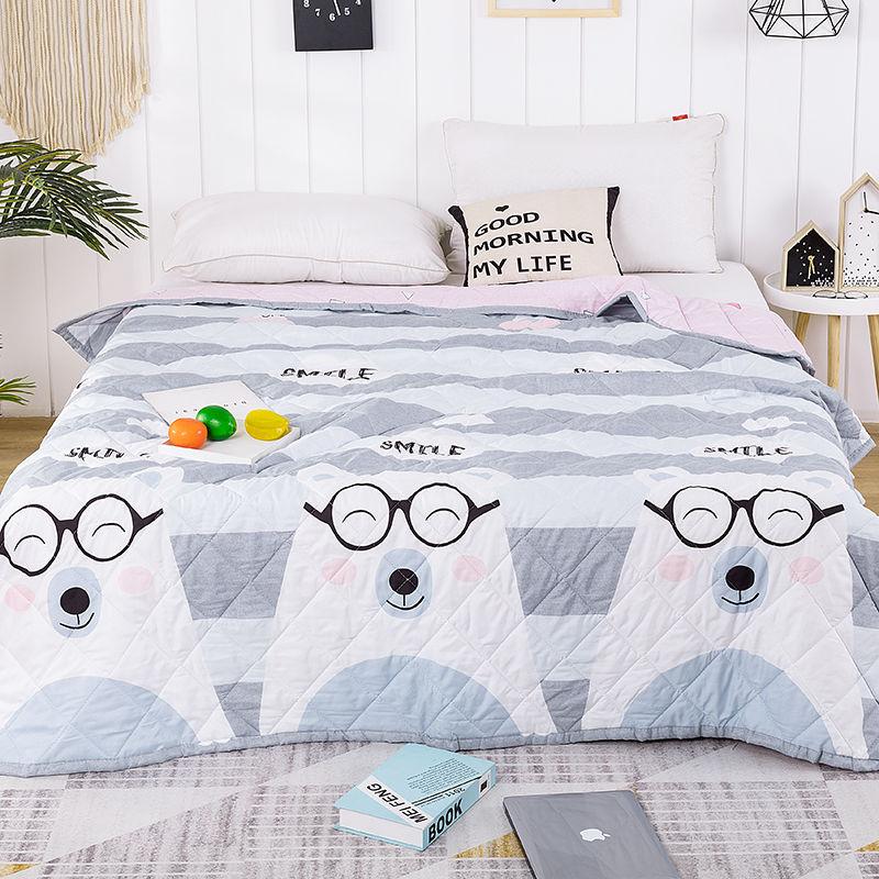 Летнее прохладное одеяло с кондиционером, двухслойное летнее детское тонкое одеяло, весеннее и осеннее одеяло, основа