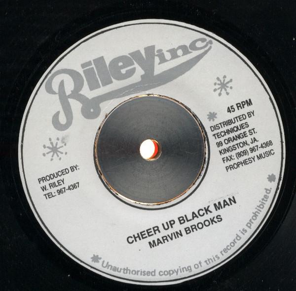 7-дюймовая пластинка MARVIN BROOKS Cheer Up Black Man NONE Riley Inc. Ямайский Регги Ска Даб Б/У