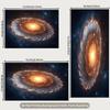 2D Задник Золотая Спиральная Галактика Космическое Пространство Фотостудия Фон