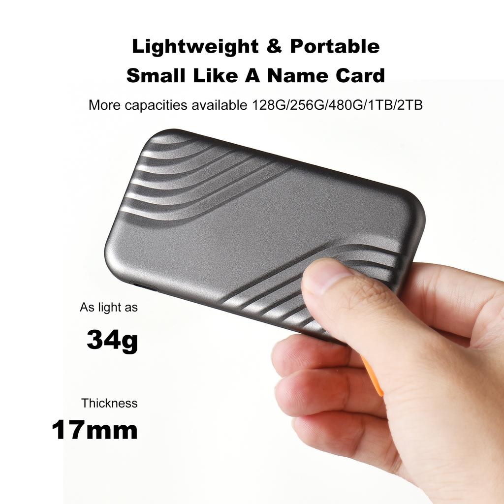 Внешний жесткий диск USB 3.1 портативный твердотельный накопитель со стабильной передачей данных 5 Гбит/с NGFF M.2