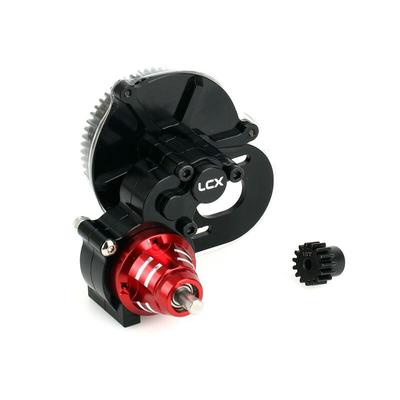 LCX Racing 1/10 RC Crawler Aluminum Transmission Gearbox Complete Set for Axial Wraith RR10 SMT10 Upgrades Parts Accessories