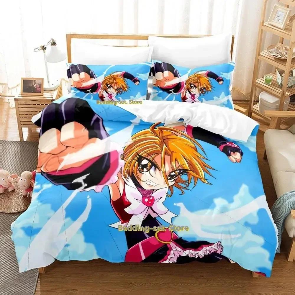 New Pretty Cure Anime parure de lit Bed Printed Bed Set Duvet Cover Pillowcase Bedding Set Bed Linen Sheet Quilt Cover Full Size