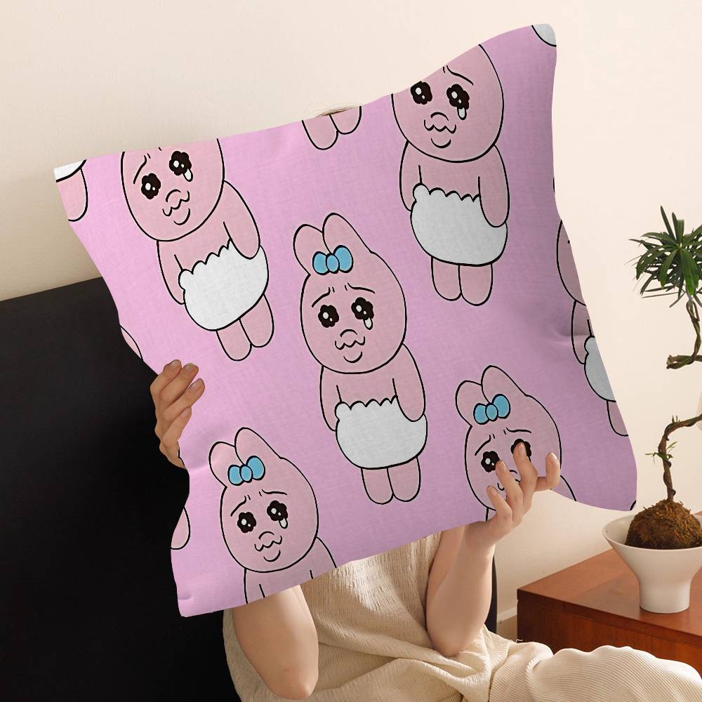 O-Opanchu Cute Usagi Stitch Lucky Dragon Pillow Cover Sofa Cushion Cover Home Room Decoration Children Gift