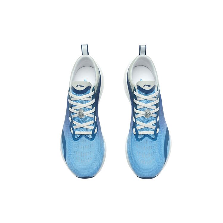 Li-Ning Ультралегкие 18-слойные нескользящие износостойкие кроссовки с низким верхом для бега мужские кроссовки небесно-голубого цвета ARMR007-4