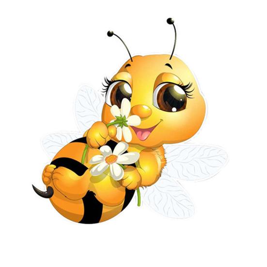Puntos Waterproof DIY Tank Decal Removable Adhesive Sticker Bee Pattern Decor