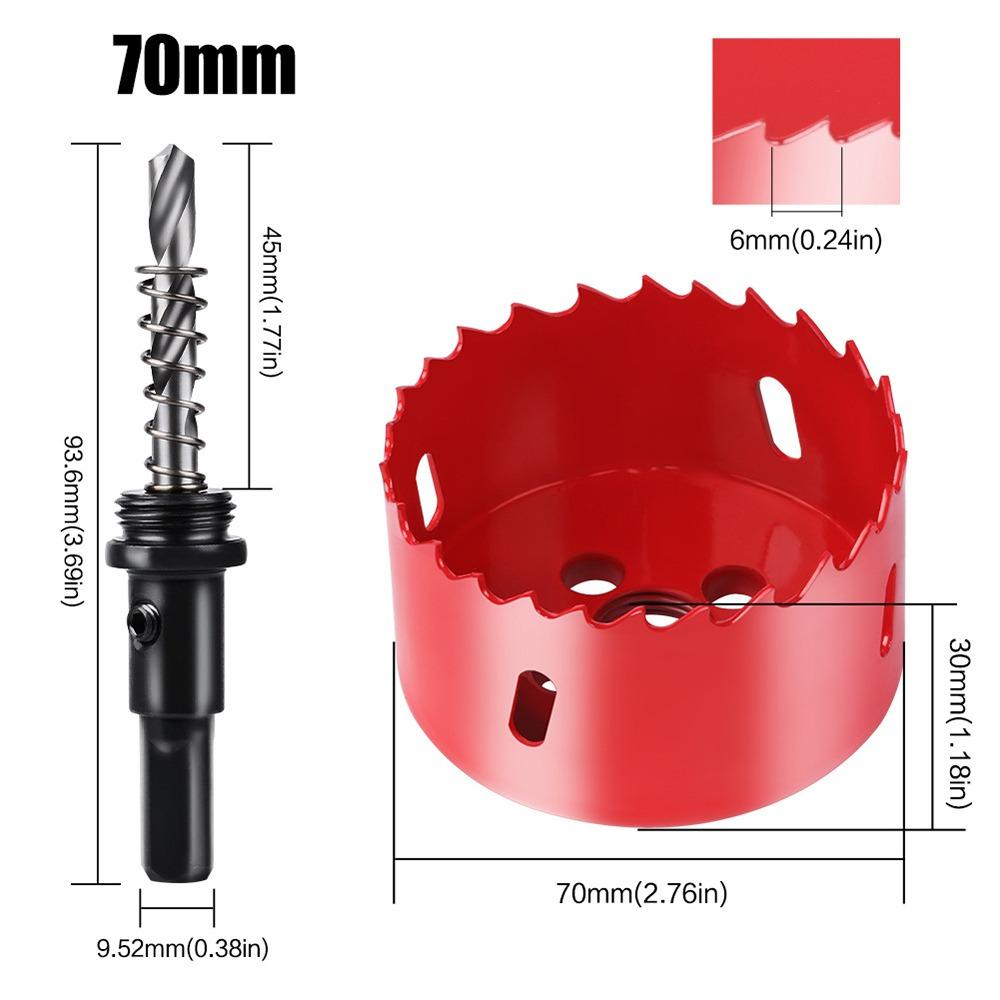 1 шт. 15-200 мм Биметаллическая коронка DIY Деревообрабатывающий инструмент для металла Железа Алюминия Пластика