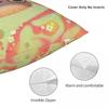 Smiling Puffer Boxfish Square Pillowcase Polyester Linen Velvet Creative Zip Decor Throw Pillow Case Room Cushion Cover
