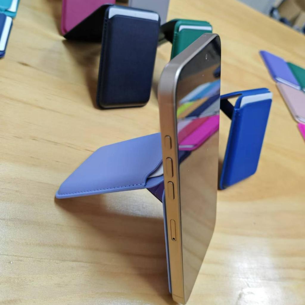 Магнитная сумка для карт MagSafe совместима с магнитным чехлом для мобильного телефона Apple, картой для проезда, удобная крышка-хранилище для карт, персонализация.