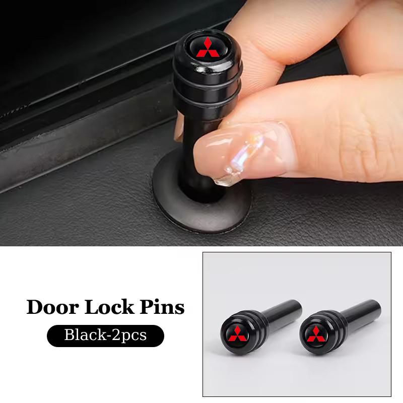 2/4pcs Aluminum Alloy Car Door Lock Pin Styling for Mitsubishi Mirage Lancer 9 10 ASX L200 Colt Pajero Outlander Eclipse UG2