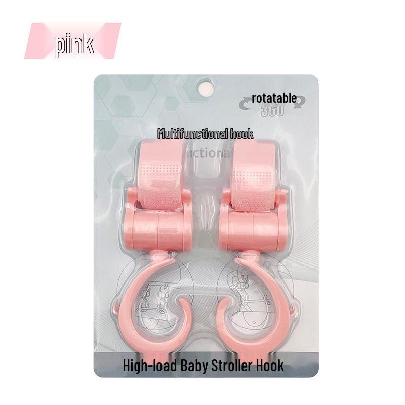 360° Rotating Velcro Pram Hooks – Set of 2