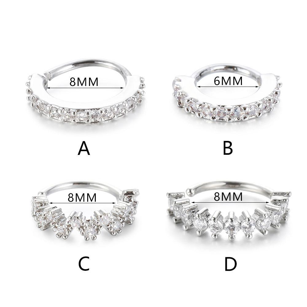 Small Body Piercing Jewelry Labrets Lip Ear Studs Rhinestone Cartilage Helix Tragus Earrings