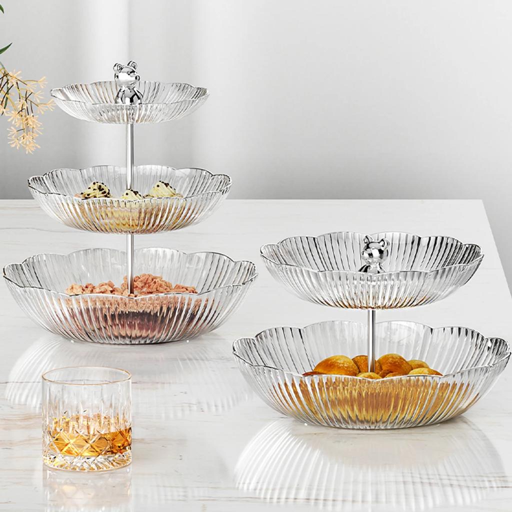 Подставка для десертного торта на День святого Валентина, украшение стола на Рамадан, держатель для фруктового подноса, многослойная подставка для закусок, конфет