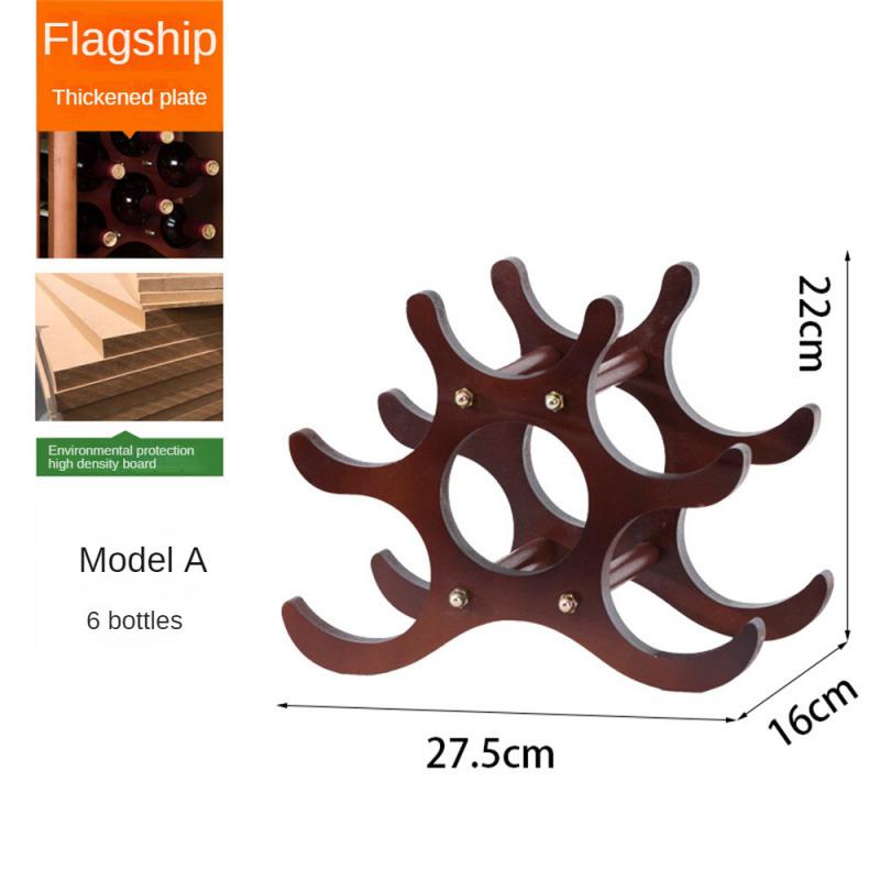 Деревянная винная стойка Держатели для вина Кухонная сборная стойка Органайзер Барный шкаф для хранения Винный шкаф Стойка для бутылок вина