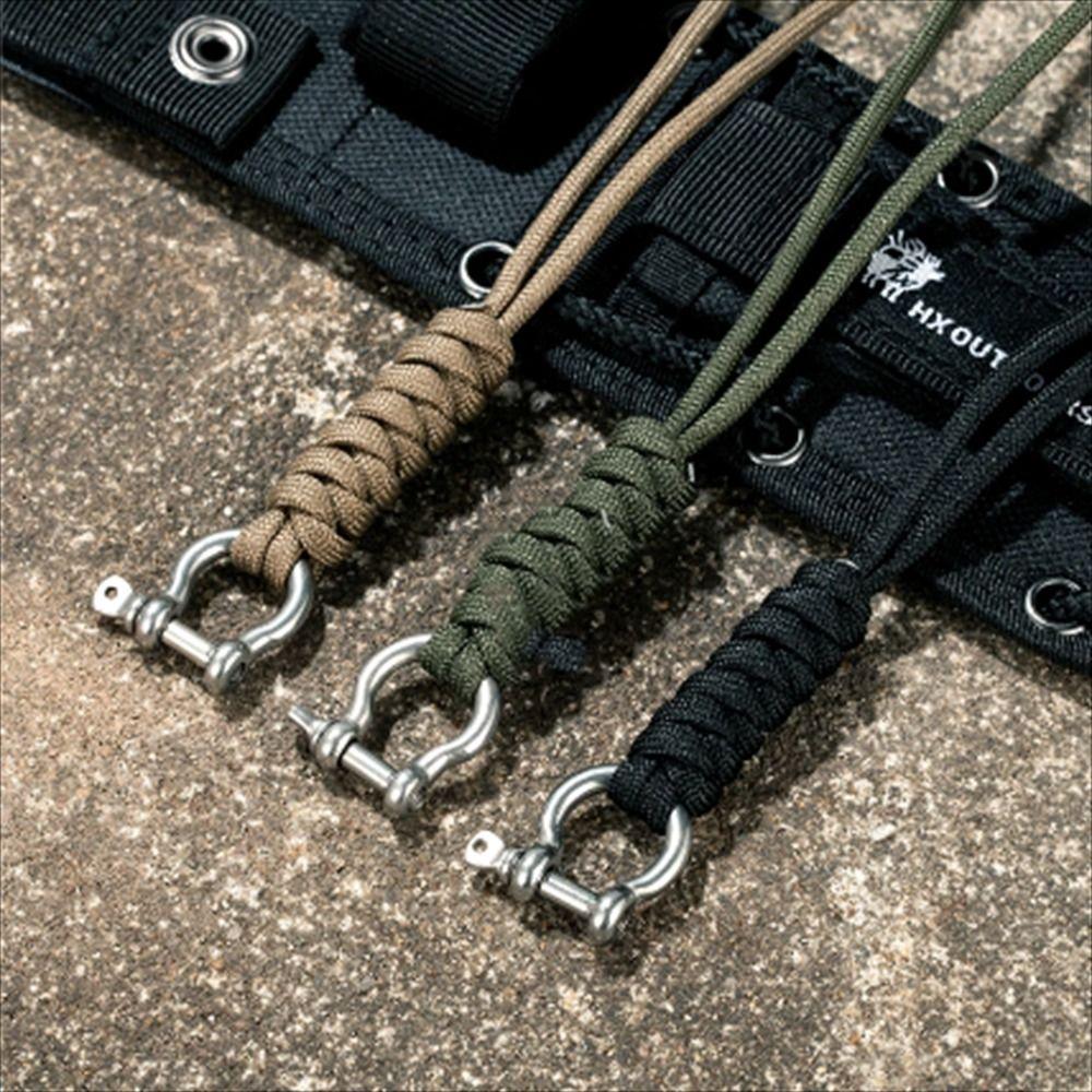 D Bow Buckle Paracord брелок для ключей в стиле «открытый парашютный шнур» для скалолазания