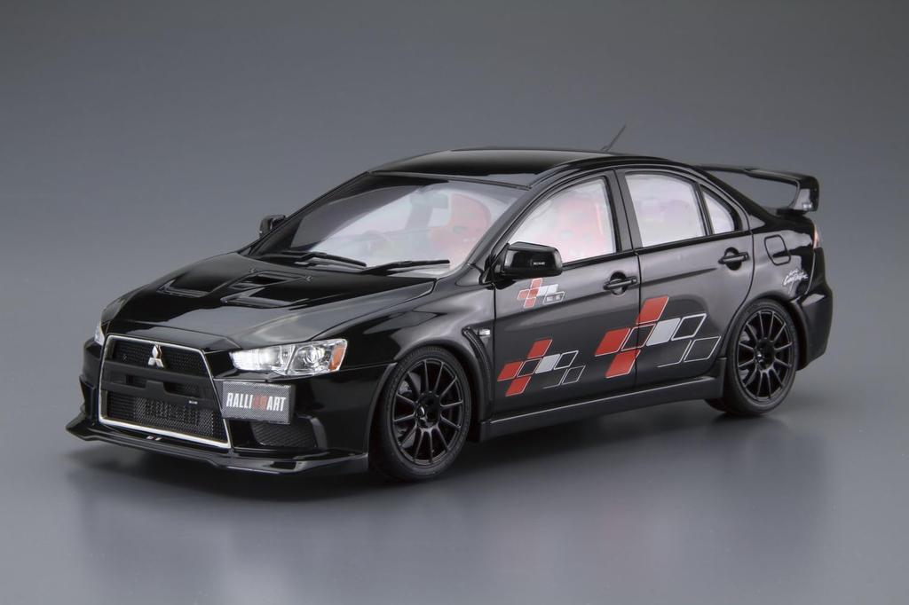 AOSHIMA Тюнингованная автомобильная серия Mitsubishi Ralliart CZ4A Lancer Evolution X 2007 Пластиковая модель 1/24 №52