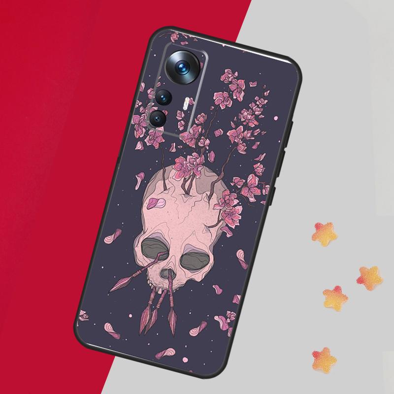 Gothic Floral Skull Case For Xiaomi 14T Pro 11T 12T 13T 13 14 15 Ultra Cover For POCO F7 F6 F5 X3 X5 X6 X7 Pro