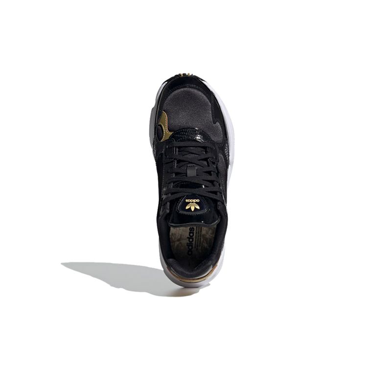 Adidas Originals Falcon Удобные Повседневные Нескользящие Износостойкие Низкие Кроссовки для Папы Женские кроссовки Черные FV3408